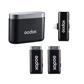   Godox WES1 KIT2 2,4 GHz Vezeték nélküli Apple Lightning mikrofon Kit |2+1