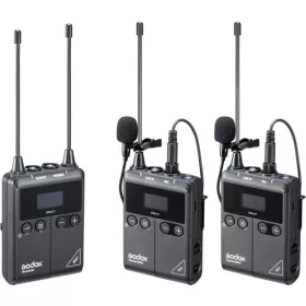   Godox WMicS1 Kit1 UHF Mikrofon Rendszer -Vezetéknélküli Mic |2+1