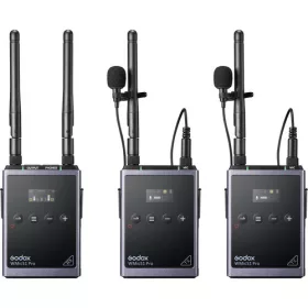   Godox WMicS1 Pro-Kit2 UHF Mikrofon Rendszer -Vezetéknélküli Mic |2+1