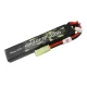 Gens Ace 1000mAh 7.4V Airsoft Lipo Akkumulátor Mini Tamiya Csatlakozó (GEA10002S25T)