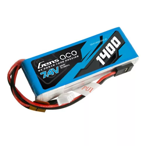 Gens Ace 1400mAh 7.4V 2S1P LiPo Akkumulátor JR Csatlakozó (GEA14002SRXJR)