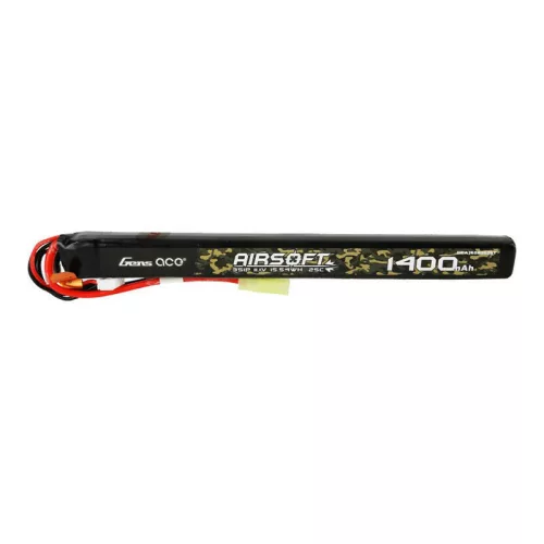 Gens Ace 1400mAh 11.1V Airsoft Lipo Akkumulátor Mini Tamiya Csatlakozó (GEA14003S25T)
