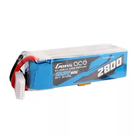   Gens Ace 2800mAh 22.2V 60C 6 Cellás LiPo Akkumulátor XT60 Csatlakozó (GEA28006S60X6)