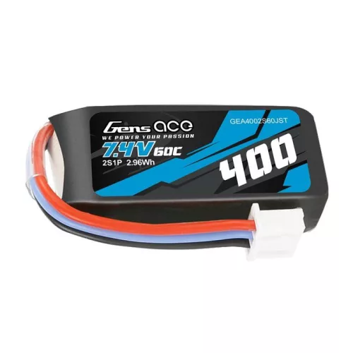 Gens Ace 400mAh 7.4V 60C 2S1P JST LiPo Akkumulátor (GEA4002S60JST)