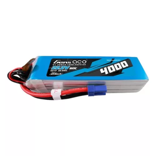 Gens Ace 4000mAh 22.2V 60C 6S1P Lipo Akkumulátor /EC5 Csatlakozó (GEA406S60E5GT)