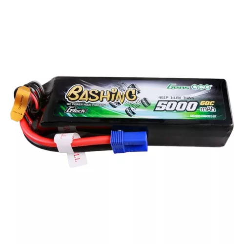 Gens Ace 5000mAh 14.8V 4S1P 60C Lipo Akkumulátor /EC5 Csatlakozó (GEA504S60E5GT)