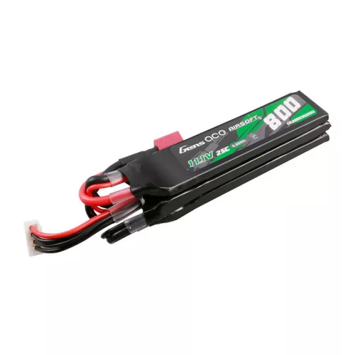 Gens Ace 800mAh 11.1V Airsoft Lipo Akkumulátor Deans Csatlakozó (GEA8003S25D3)