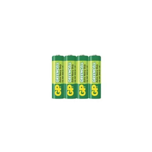 GP elem GREENCELL Zink-szén AA/R6 1.5V elem 4 db-os szhrink csomagolás
