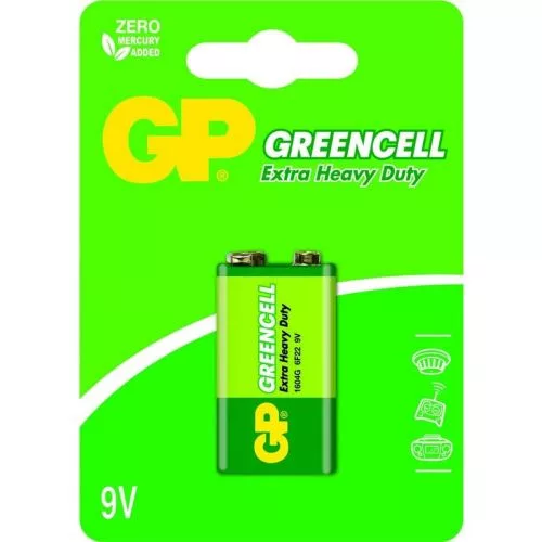 GP elem GREENCELL Zink-szén 9V elem