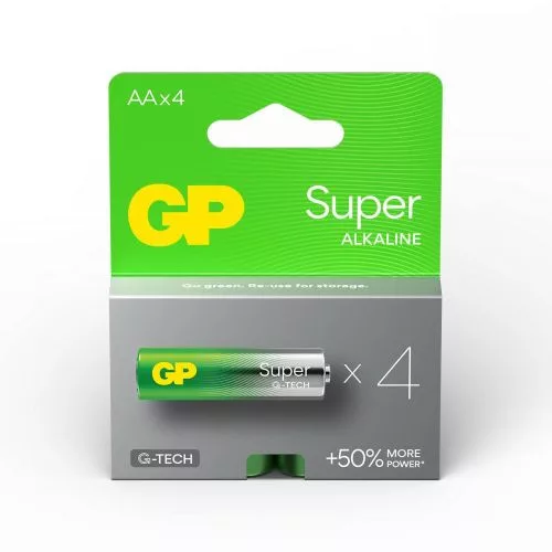 GP elem (AA) Alkaline SUPER LR6/AA (4 elem / blister)
