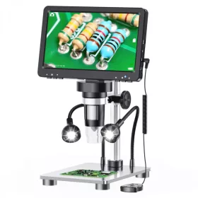   K&F Concept DM9 7" LCD Digitális Mikroszkóp/ 10X-1200X -1080P