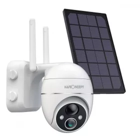   K&F Concept PTZ 360° Biztonsági-Kamera - 1080p IP66 Napelemes 2.4GHz 9000mAh Security Camera (Fehér)