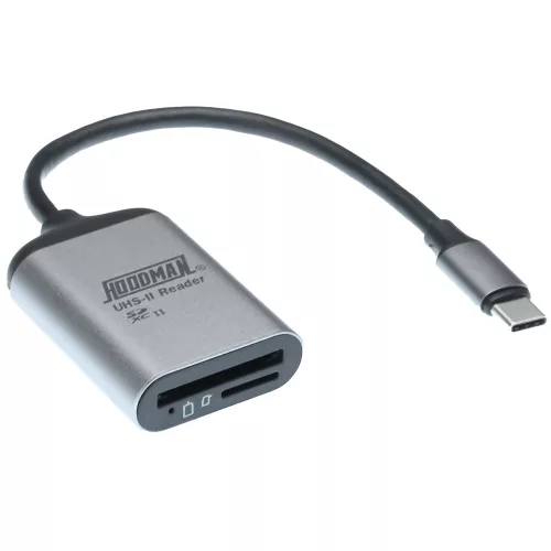 Hoodman Steel SD / microSD kártyaolvasó UHS-II / USB 3.2 Gen1