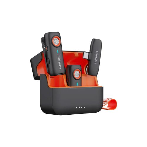 Hohem MIC-01 Vezeték Nélküli Lavalier Mikrofon (2TX+1RX+töltőtok) - USB-C