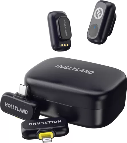 Hollyland LARK A1 Combo Ivory White vezeték nélküli mikrofon szett - fekete