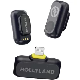   Hollyland LARK A1 Mini Duo vezeték nélküli mikrofon szett (Lightning) - fekete