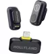 Hollyland LARK A1 Mini Duo vezeték nélküli mikrofon szett (Lightning) - fekete