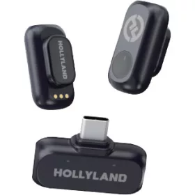   Hollyland LARK A1 Mini Duo vezeték nélküli mikrofon szett (USB-C) - fekete