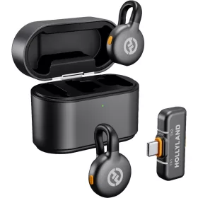   Hollyland LARK M2S Duo Vezeték Nélküli Lavalier Mikrofon USB-C Csatlakozóval