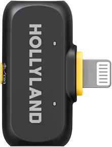 Hollyland LARK A1 RX vezeték nélküli mikrofonrendszer vevőegység (Lightning) - fekete