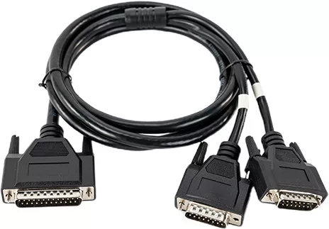 Hollyland HL-TCB09 DB25 apa – dupla DB15 apa tally kábel (HL-TCB09 DB25 Male to Dual DB15 Male Tally Cable)