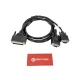 Hollyland HL-TCB10 DB25 apa – dupla HDB15 apa tally kábel (HL-TCB10 DB25 Male to Dual HDB15 Male Tally Cable)