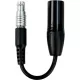 Hollyland Solidcom 10 tűs - 4 tűs XLR adapterkábel - fekete