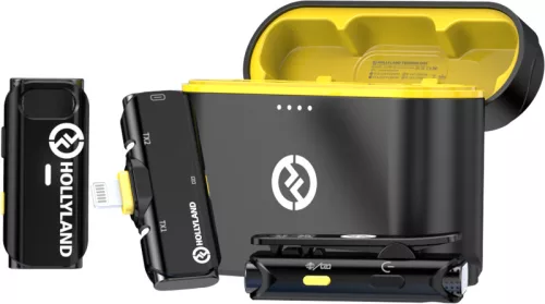 Hollyland Lark C1 Duo vezeték nélküli lavalier mikrofon iPhone-hoz