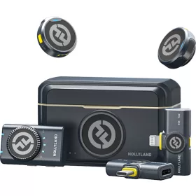   Hollyland LARK M2 Combo - Vezeték nélküli Lavalier Mikrofon (Duo, Shine Charcoal)