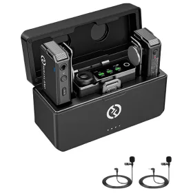   Hollyland LARK MAX Duo – Vezeték nélküli Lavalier Mikrofon Kettős Csomag (2 db Mikrofon)