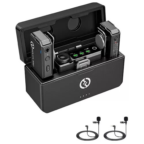 Hollyland LARK MAX Duo – Vezeték nélküli Lavalier Mikrofon Kettős Csomag (2 db Mikrofon)