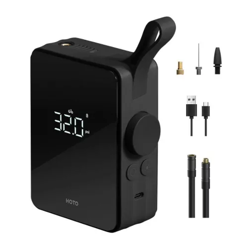 HOTO QWCQB001 Hordozható elektromos gumifelfújó, 2500mAh (fekete)