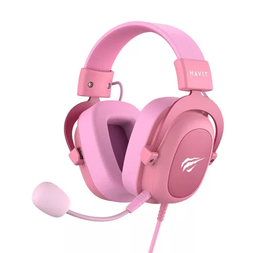 Havit H2002D gaming fejhallgató (rózsaszín)