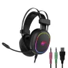 Havit GAMENOTE H2016D RGB USB + 3,5mm-es gamer fejhallgató (fekete)