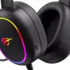 Havit GAMENOTE H2016D RGB USB + 3,5mm-es gamer fejhallgató (fekete)
