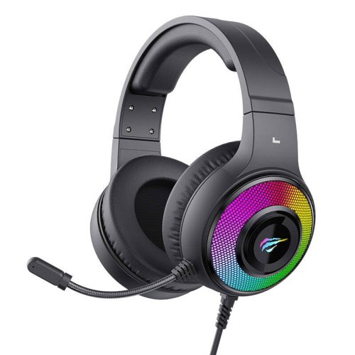 Havit H2042d-B RGB gamer fejhallgató (fekete)