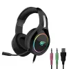 Havit GAMENOTE H2232D RGB USB + 3,5mm-es gamer fejhallgató (fekete)