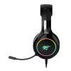 Havit GAMENOTE H2232D RGB USB + 3,5mm-es gamer fejhallgató (fekete)
