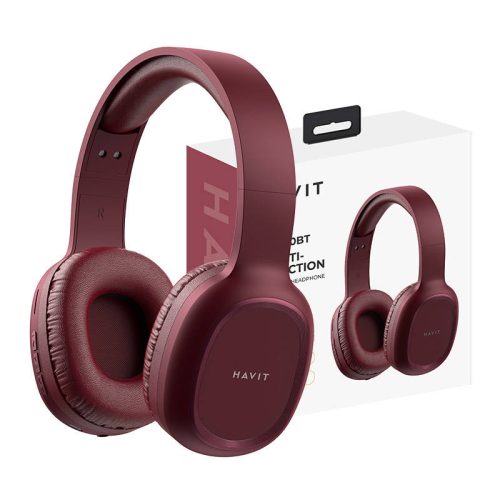 Havit H2590BT PRO vezeték nélküli Bluetooth fejhallgató (vörös)