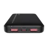 Havit 10000mAh Hordozható (Fekete) Powerbank USB Töltővel (PB90 black)