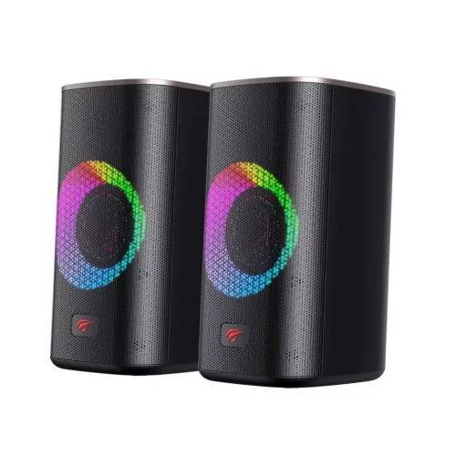 Havit SK212 számítógépes hangszórók 2.0 Bluetooth RGB (fekete)