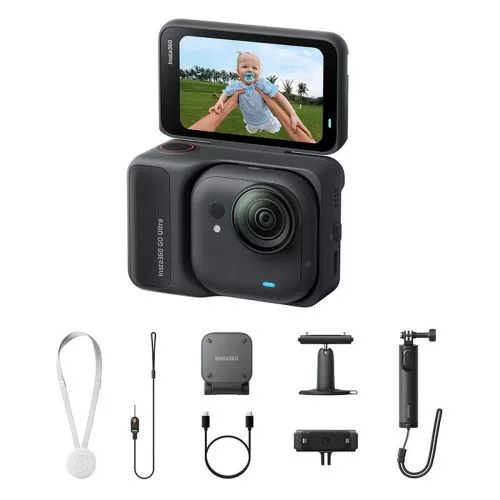 Insta360 GO Ultra akciókamera 4K Creator csomag (éjfekete)