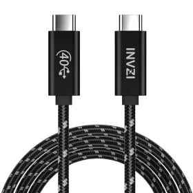   INVZI USB-C / USB4.0 Kábel, 240W, 40Gbps, 2m (Fekete) (INVUSB4-2m)