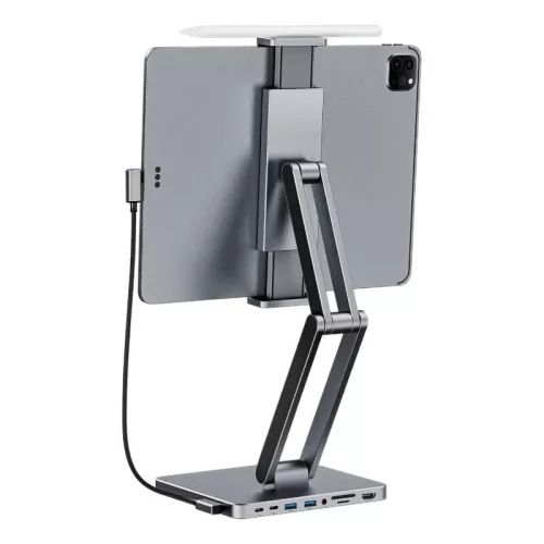 INVZI Univerzális Tablet/iPad Dokkoló + Állvány, 3x USB-C, 2x USB-A (MH03)