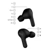 Jays T-Seven fülhallgató Bluetooth, BT 5.0, Active aktív zajszűrős, TWS (fekete)