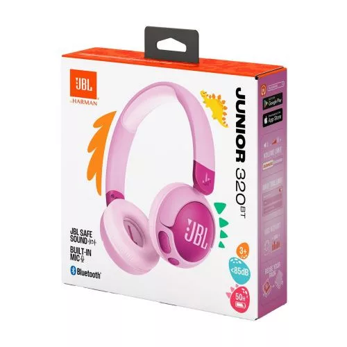 JBL JR320BT Bluetooth vezeték nélküli fejhallgató gyerekeknek (lila)