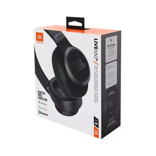 JBL Live 660NC Bluetooth vezeték nélküli on-ear fejhallgató (fekete)