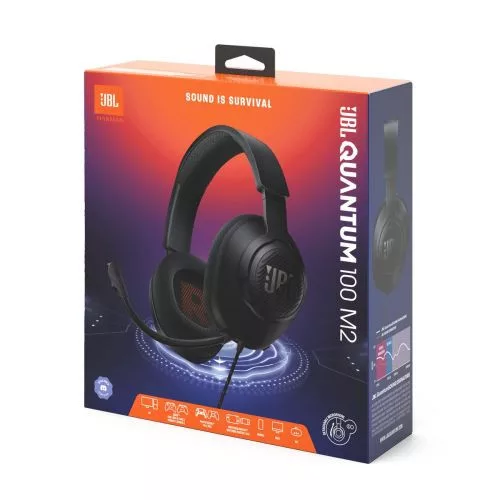 JBL Quantum 100M2 fejhallgató vezetékes gamer headset – mikrofon (fekete)