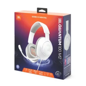   JBL Quantum 100M2 fejhallgató vezetékes gamer headset – mikrofon (fehér)