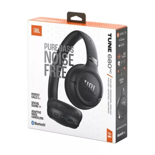 JBL Tune 680NC Bluetooth vezeték nélküli on-ear fejhallgató (fekete)